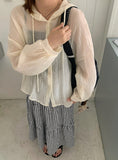 Metten See-Through Hood Boxy Shirt