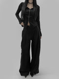 Tira Belt Pin Tuck Pants