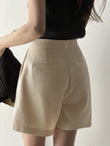 Vanilly Pintuck Capri Half Pants