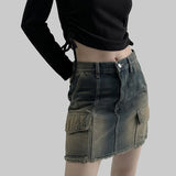 KOND CARGO denim skirt