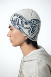 DOODLE HEART KNIT BEANIE