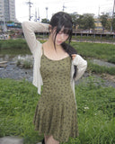 Couzel Flower Sleeveless One Piece