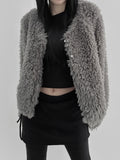 Riche Boucle Fur Cardigan