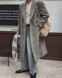 Oden Wool Notched Long Coat