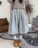 Dihen pin tuck bermuda pants
