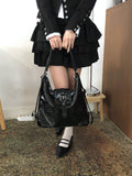 Tian Three-Way Buckle Leather Backpack