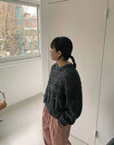 Comfy Hairy Round Knit