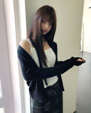 Nera Lace Frill Knit Sleeveless