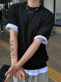 Mesh acrylic half knit