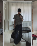 Suji Pin Semi-Flare Denim Pants