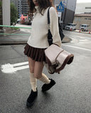 Rummin Boucle Neck Polar Knit