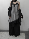 Silver Lace Slip One Piece