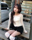 Rino Pocket Off-Shoulder Long Sleeve