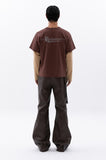damage washing layered t-shirt