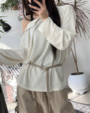Kend Zipper Ribbed T-shirt