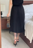 Theat Banding Pleated Sha Skirt
