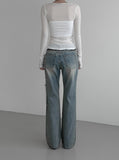 Ubel bootcut denim pants