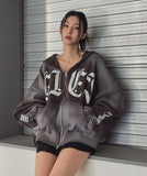 Bark Dirty Spray Two Way Hooded Zip-Up