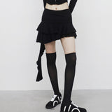 Hoaen Unbal Tiered Skirt