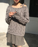 Enbel checkered pleated layered mini skirt