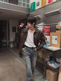 Shane Curved Leather Jacket