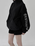 Lettering High Neck Fleece Jumper