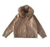 Blooming knit jacket