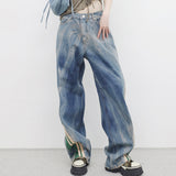 (Unisex) Renta Side Track Denim Pants