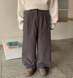 Sannos Flower Pintuck Cotton Pants