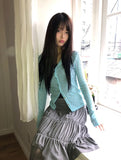 Andor Slim See-through Knit Cardigan
