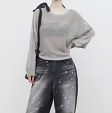 [NONCODE] ONBIA Damage Knitwear