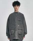 Ribstop Washed Cargo Shirt Jacket