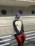 [BAONHAUS] Tenme raglan color matching brushed sweatshirt