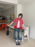 [unisex] Mitt Washing Bermuda Denim Pants