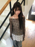 Shuhin Layered Lace Knit