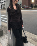 Modu Frill Layered Wrap Skirt
