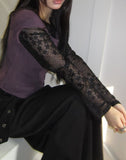 Rodick Star See-Through Long Sleeve T-Shirt