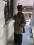 Hunk Overfit Cotton String Half Jacket