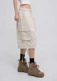 Vintage washing Bermuda cargo pants