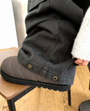 Daven Cotton Wide Snap Cargo Long Pants