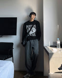 Punting Lettering Long Sleeve Tee