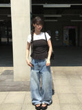 Ihi Cotton Wide Banding Pants