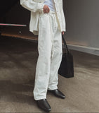 Take Belted Cotton Pants