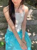 Hatil Floral Ribbed Sleeveless