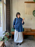 [unisex] Billud Denim Over Short Sleeve Shirt