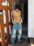 DAMAGE BALLOON DENIM