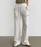 Side Pocket Semi Bootcut Banding Pants
