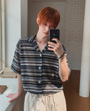 Koani Mix Crochet Short Sleeve Cardigan