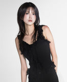 Floral lace sleeveless