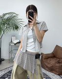 Monita Check Crop Shirt